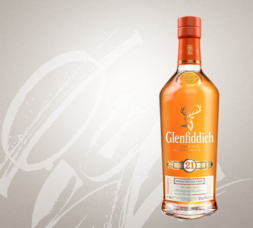 glenfiddich 21 year old single malt whisky bottle